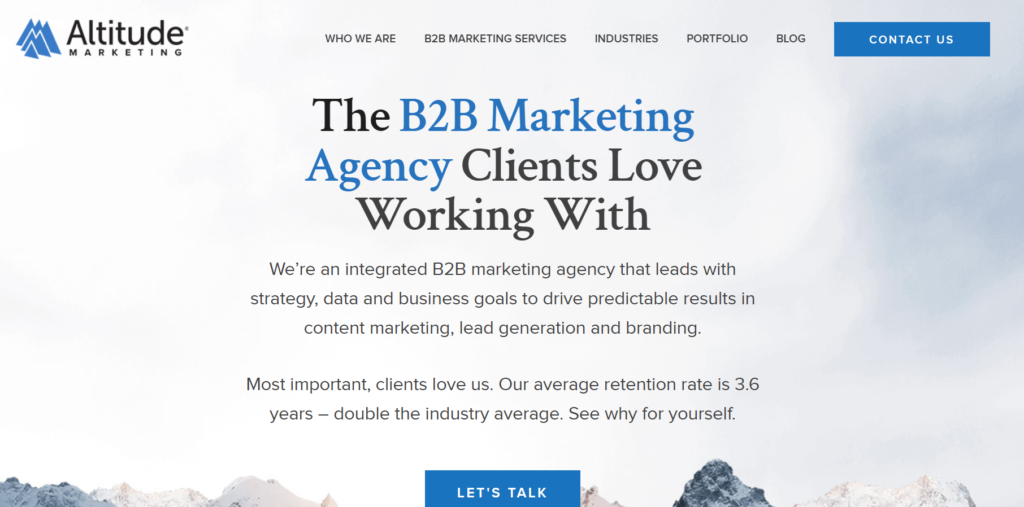 B2B SEO Agencies: Altitude MArketing